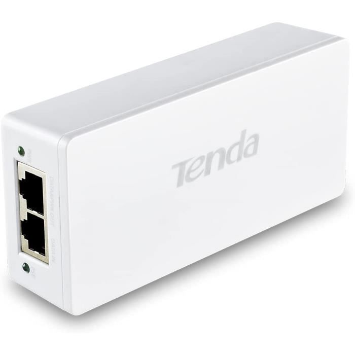 Injecteur PoE - TENDA - PoE30G-AT - 2 Ports Ethernet Gigabit - Alimentation 30W - Réseau