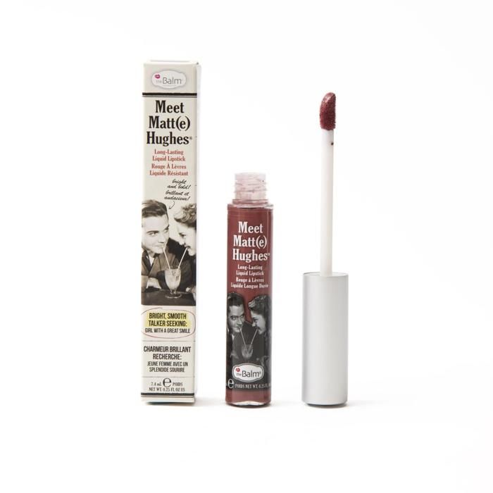 Rouge à Lèvres Liquide - THE BALM - Meet Matte Hughes Charming - Fini Mat - Application Facile - 8 Nuances