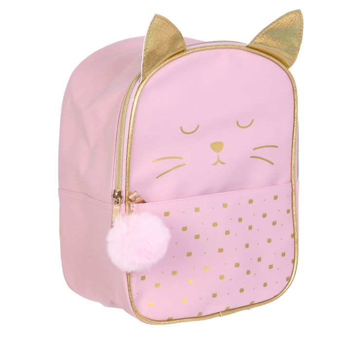 SAC A DOS ENFANT CHAT ROSE