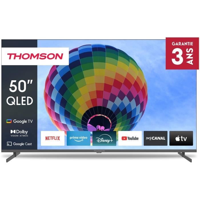 THOMSON 50QG4S14 - TV QLED 50" (126 cm) - 4K 3840x2160 - HDR 10 - Google TV - 2xHDMI 2.1 + 2xHDMI 2.0