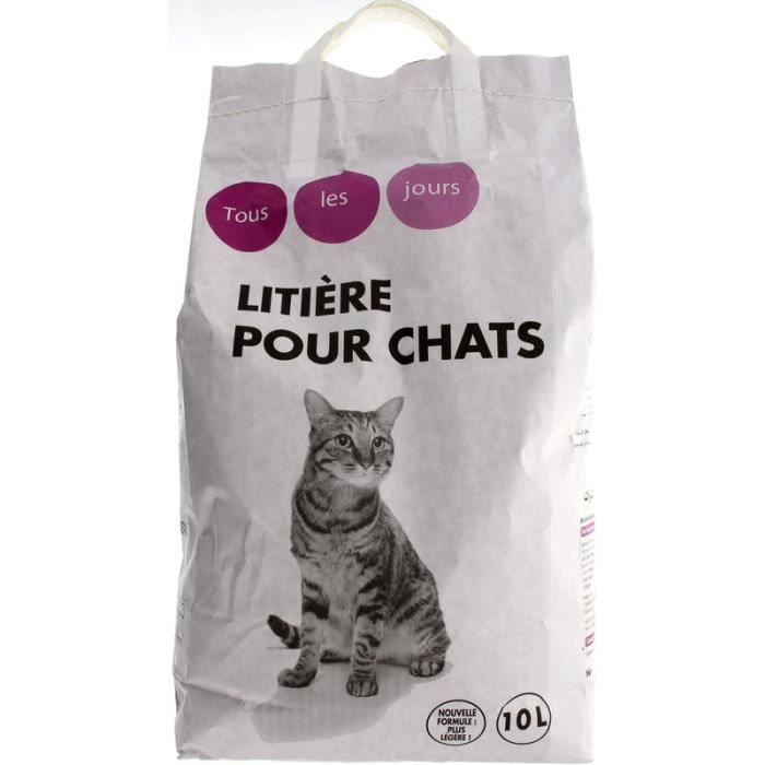 TOUS LES JOURS - Litière - Pour chat - 10L