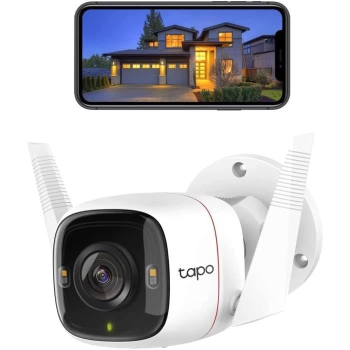 Caméra Surveillance WiFi extérieur - TP-Link TAPO C320WS - QHD 4MP(2K+) - Vision nocturne - IP66 - Compatible Alexa