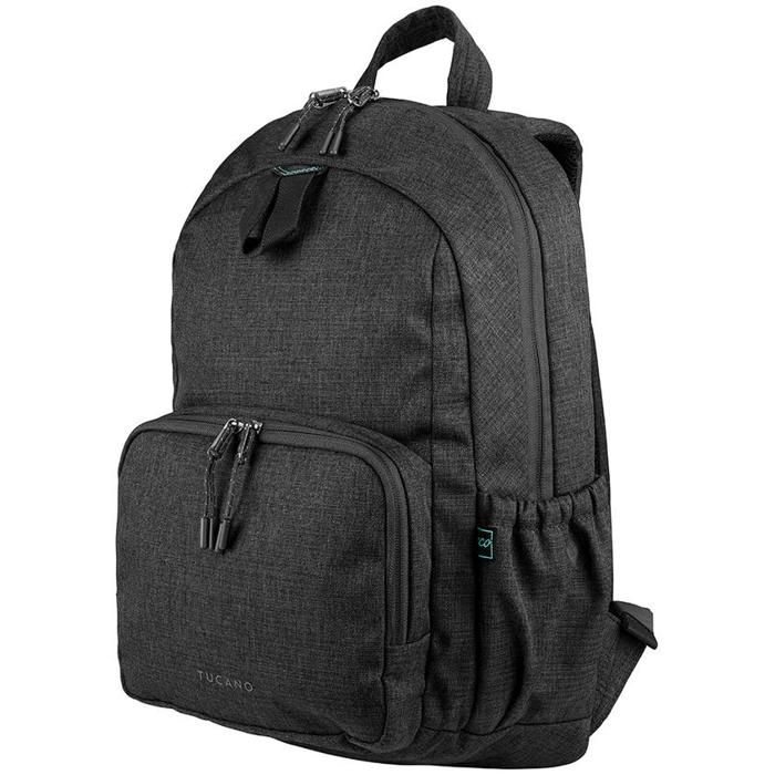 Sac à dos - Tucano - 14-16 Noir - Tissu recyclé - Poches rembourrées - Mixte