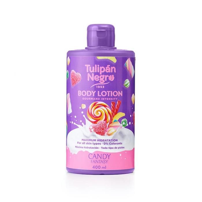 Lotion Corporelle - Tulipan Negro - Bonbon Fantaisy - 400 ml - Vegan - Sans Parabène