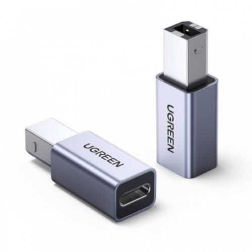 Adaptateur Imprimante USB 2.0 - UGREEN - Mâle vers Type C Femelle - Blanc - Connecteur USB - Imprimante