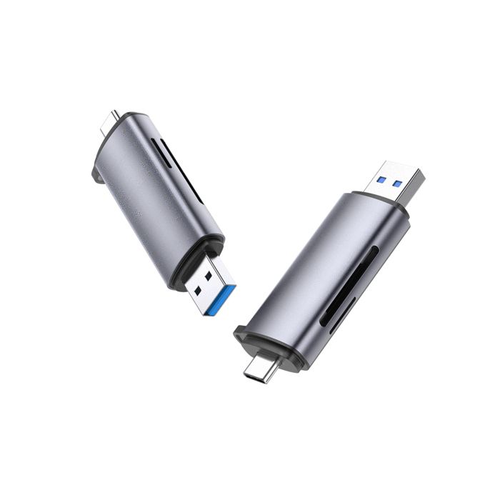 Lecteur de Carte SD Micro SD USB C USB 3.0 2 en 1 Adaptateur de Carte SD Max 2To Compatible avec MacBook/iPad/Galaxy