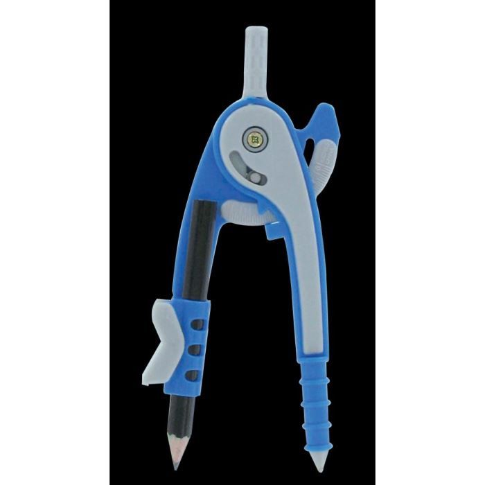 Compas plastique a canon, avec pointe de securi…