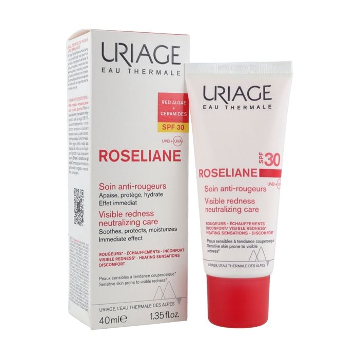 Crème Anti-Rougeurs - URIAGE - Roséliane - SPF30 - 40ml - Hypoallergénique