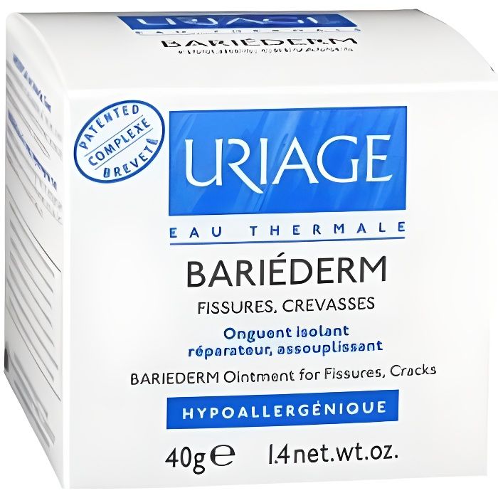 Onguent - Uriage - Bariéderm - Fissures - Crevasses - 40g - Sans conservateur
