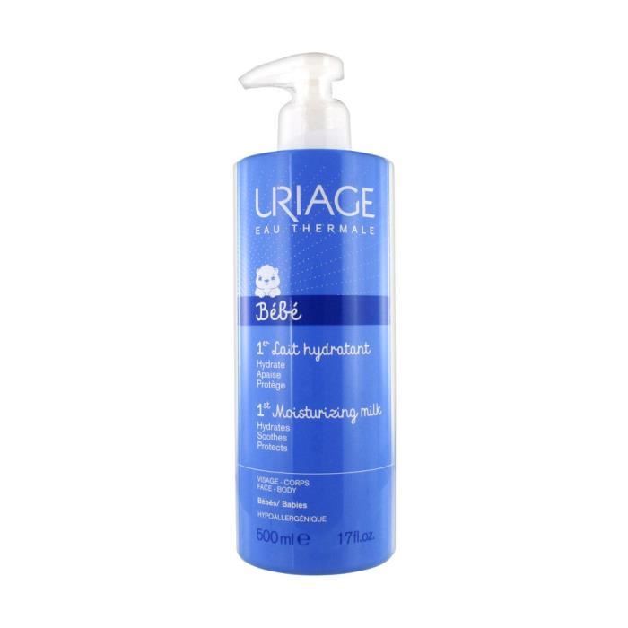 Lait Hydratant Bébé - URIAGE - 1er Lait Hydratant - 500 ml - Hypoallergénique - Soin Quotidien Douceur