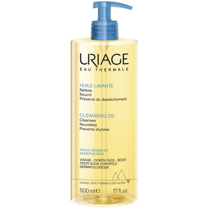 Huile lavante sans savon - URIAGE - 500ml - Hypoallergénique - Peaux sensibles - Adulte