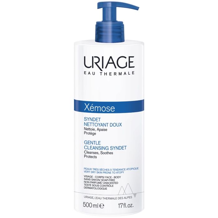 Gel-crème nettoyant - Uriage - Xémose Syndet - 500ml - Hypoallergénique - Peaux sèches