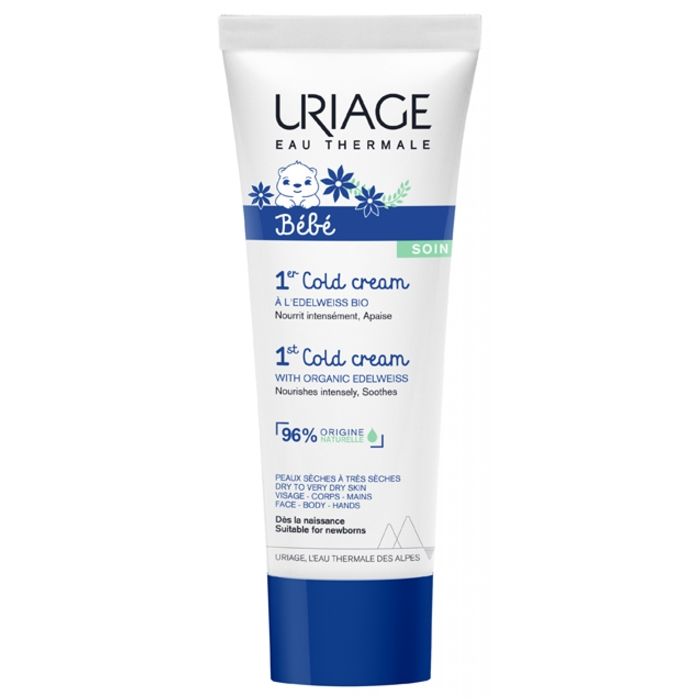 Soin hydratant - Uriage - Bébé 1er Cold Cream - 75ml - Ultra nourrissant - Apaisant