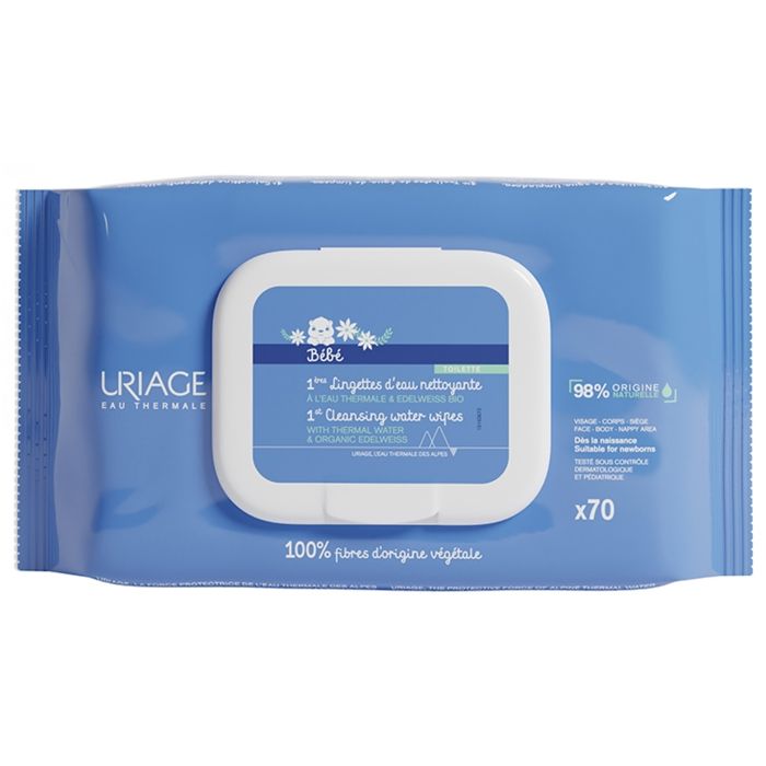 Uriage 1Ères Lingettes d'Eau Nettoyante X70