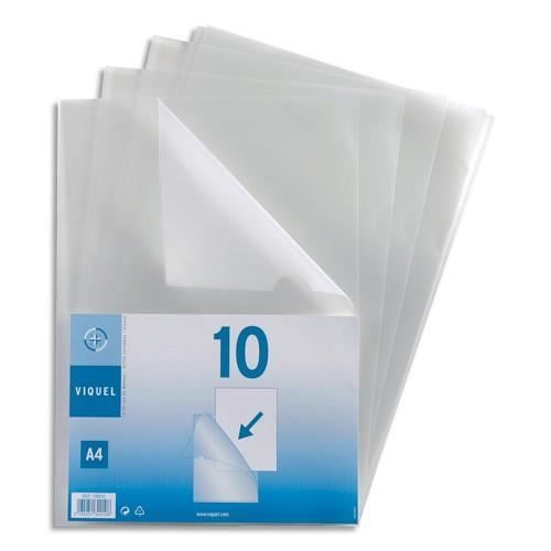 Pochette-coin - VIQUEL - 13/100e - Incolore - 10 Pochettes - Capacité 25 Feuilles