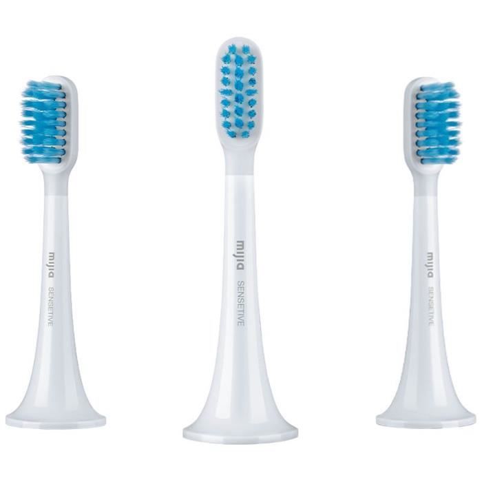 XIAOMI Lot de 3 recharges brosse à dent électrique Gris