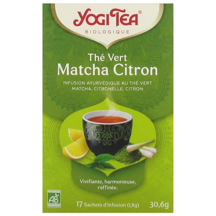 INFUSION Infusion Thé Vert Matcha Citron YOGI TEA - 17 sachets