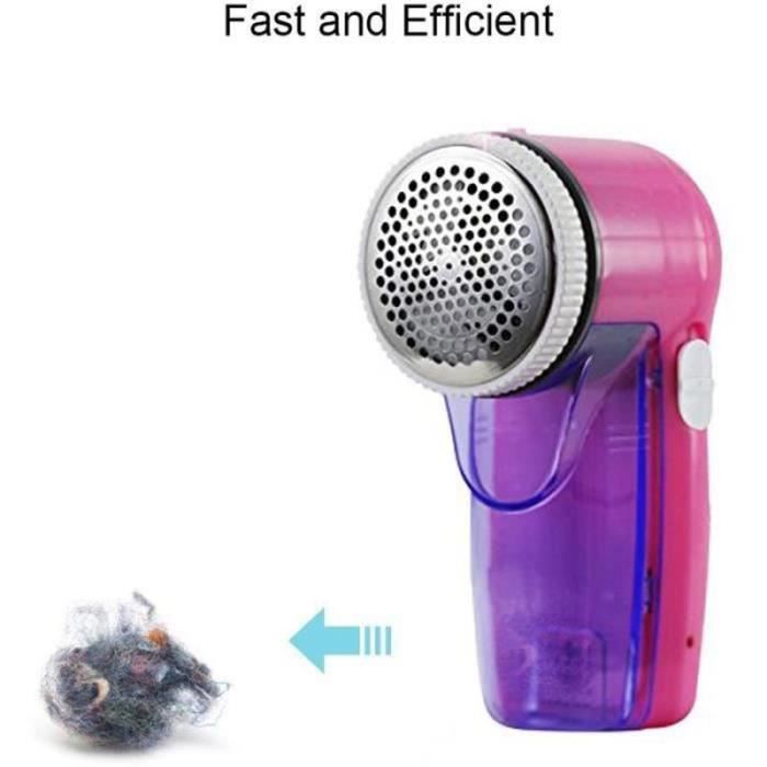 Rasoir Electrique Anti-bouloche YWEI - Rechargeable - Rose - Fonctionnement sans fil - Utilisation à sec